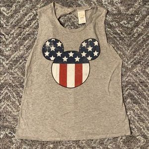 Mickey Patriotic American Flag Tank Top